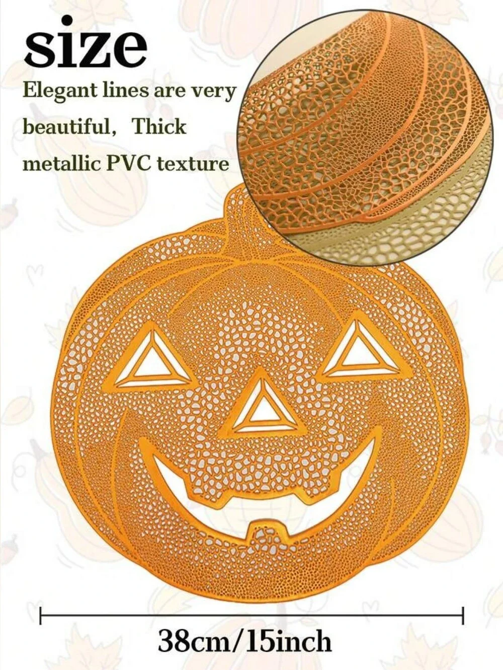 Black Skull OR Pumpkin Placemat Choose 1